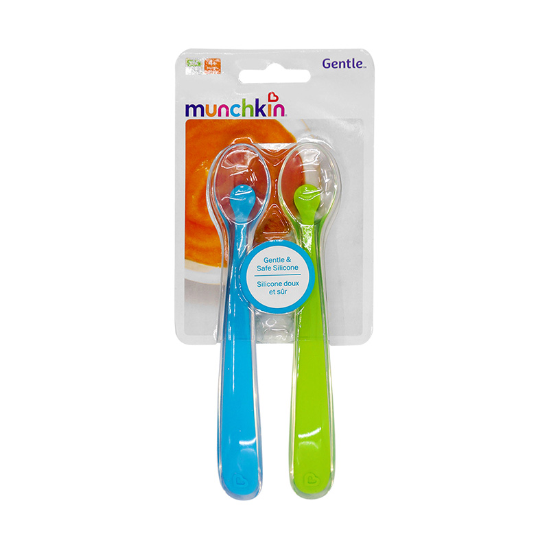 Munchkin 麥肯齊 滿趣健 嬰幼兒柔軟矽膠軟頭勺 2只裝